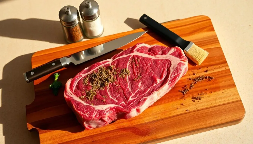 préparation côte de bœuf