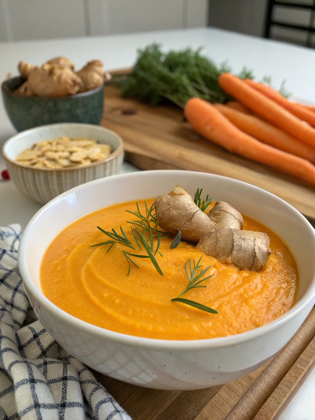 Velouté de carottes au gingembre