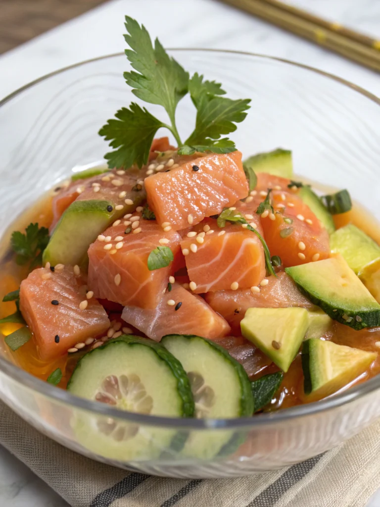 Ceviche de saumon au yuzu