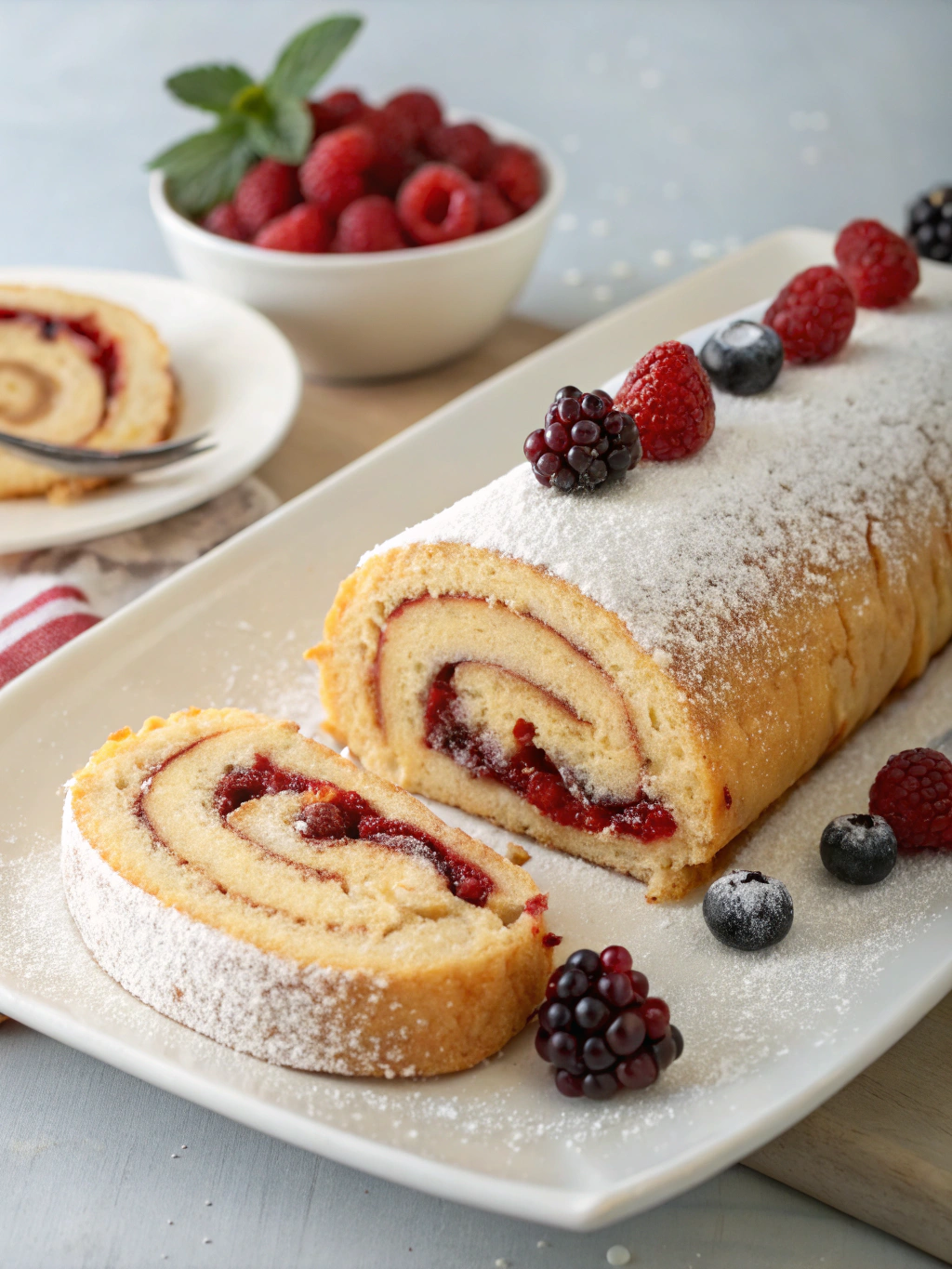 Gâteau roulé à la confiture