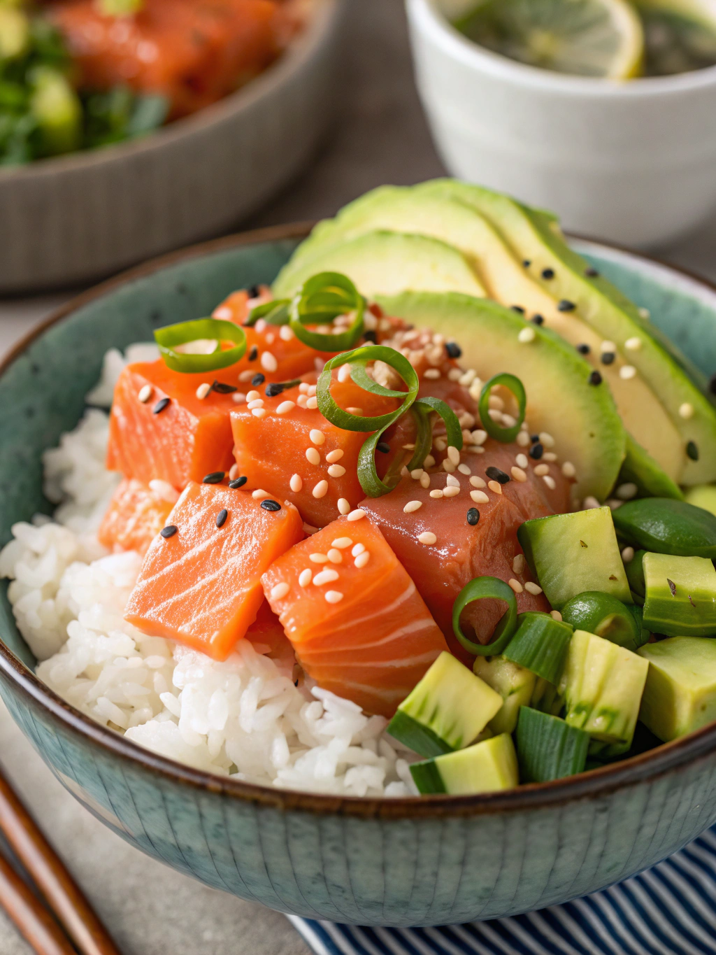 Poke bowl au saumon