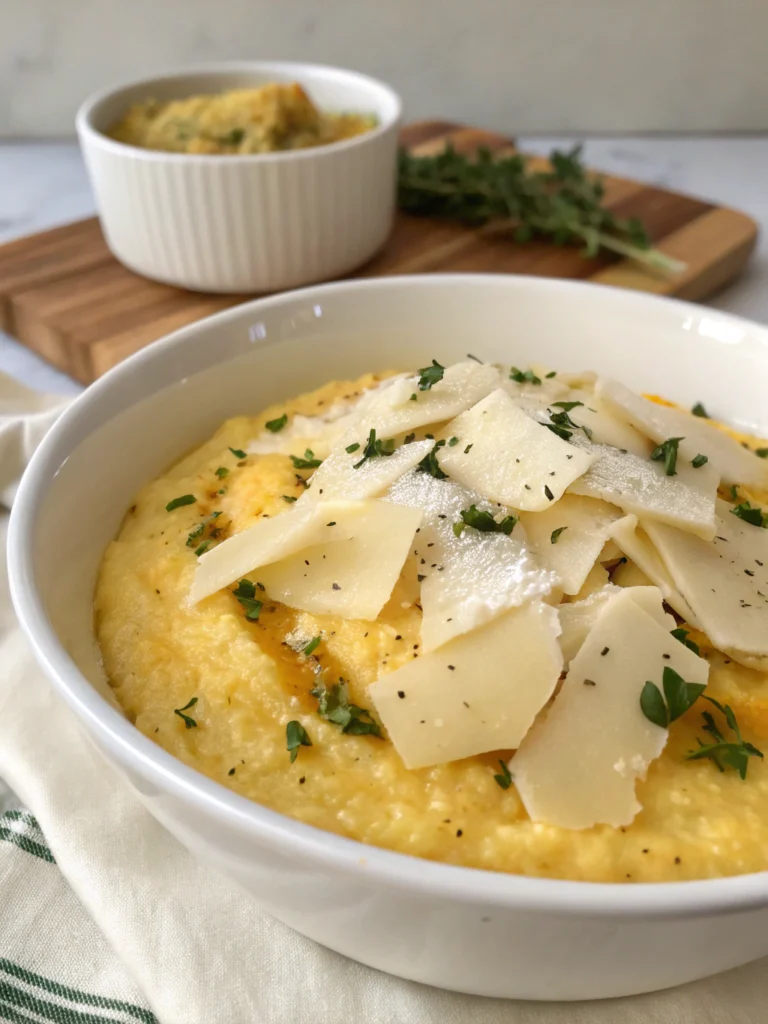 Polenta crémeuse au parmesan