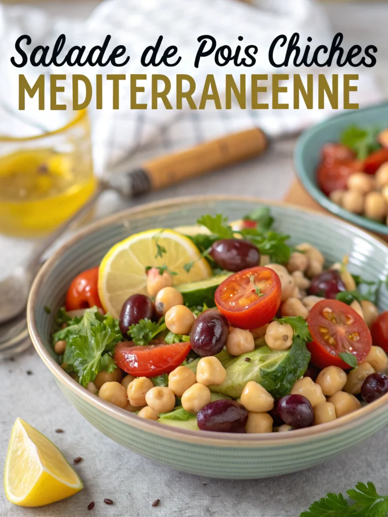 Salade de pois chiches méditerranéenne