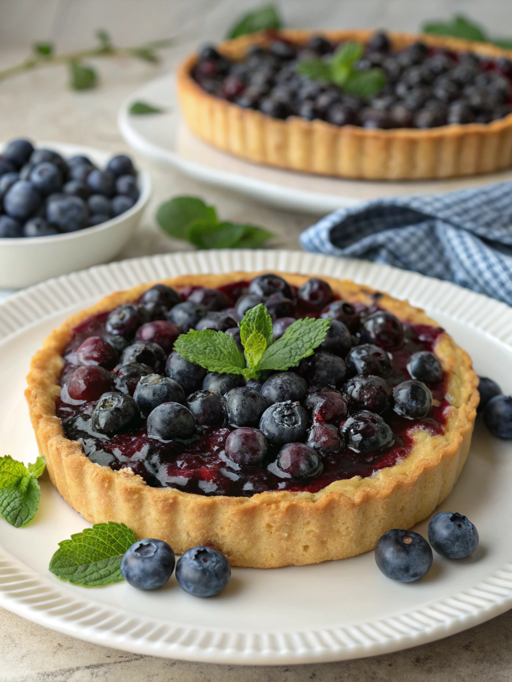 Tarte aux myrtilles