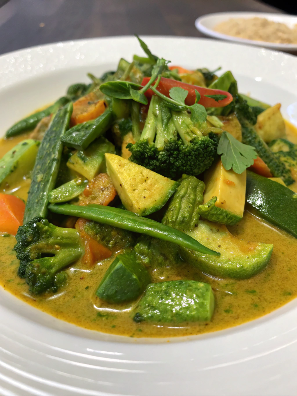 curry vert de légumes