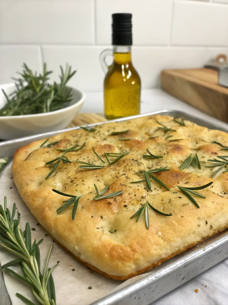 focaccia au romarin