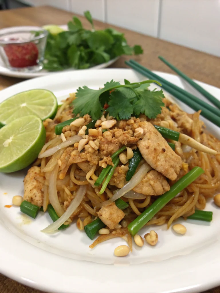 pad thaï au poulet