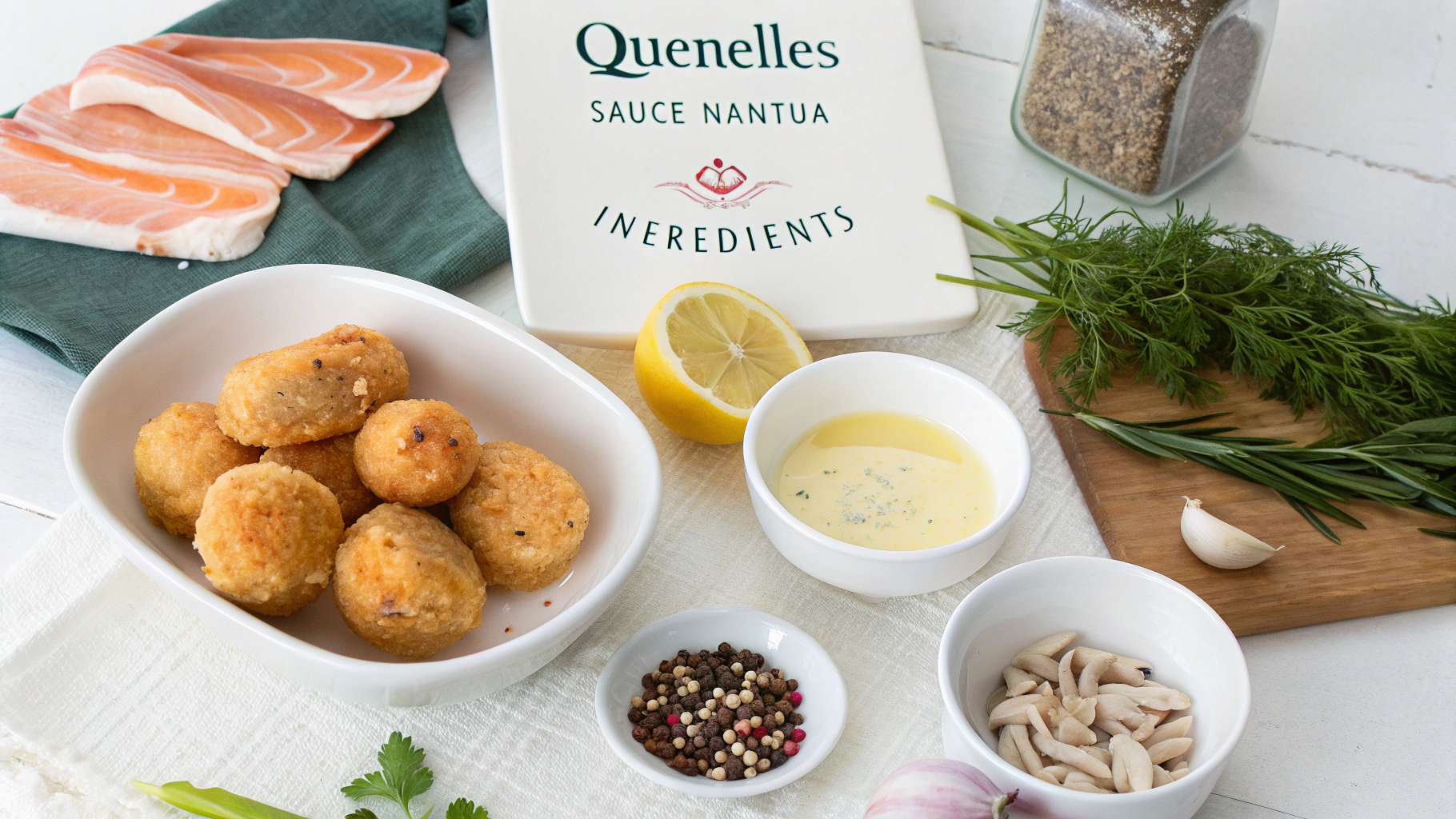 Ingrédients pour quenelles sauce nantua