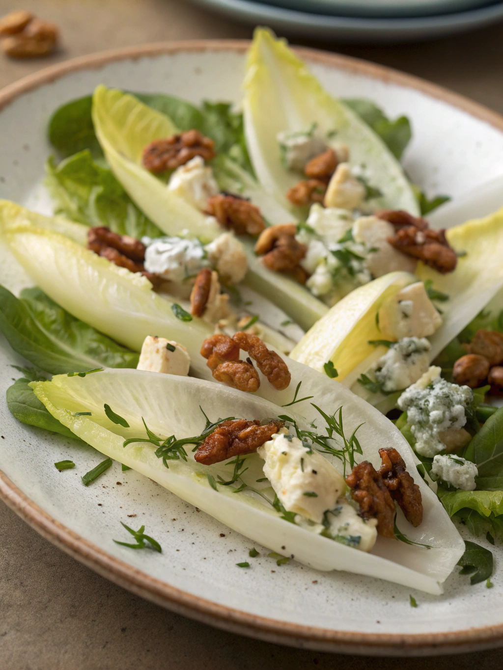 salade d’endives aux noix et roquefort