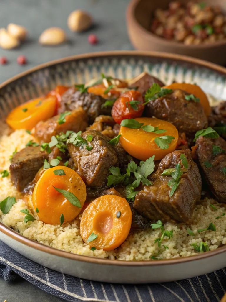 tajine d’agneau aux abricots