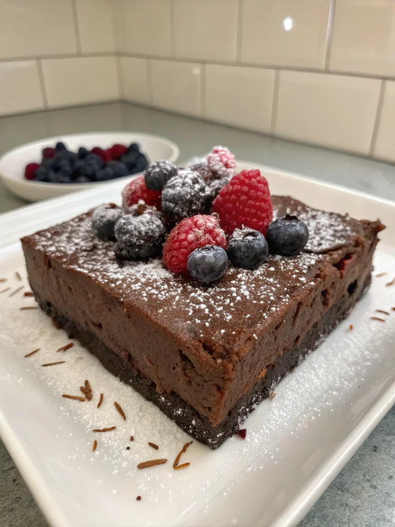 Brownie froid sans cuisson