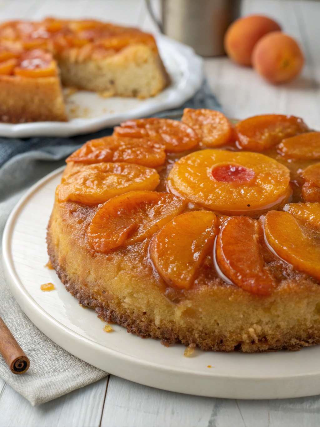 Gâteau renversé aux abricots