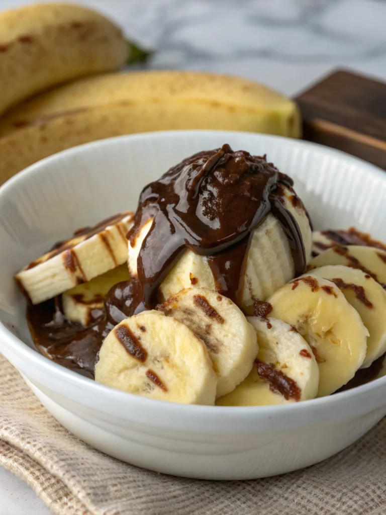 Glace minute banane-chocolat