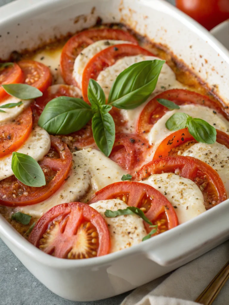 Gratin tomates mozza express