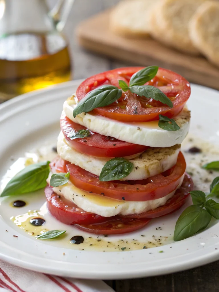 Millefeuille tomate-mozza frais