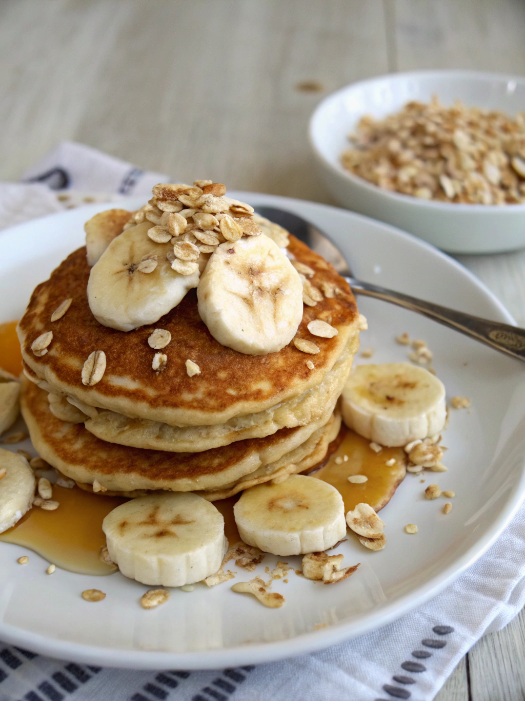 Pancakes banane flocons d’avoine