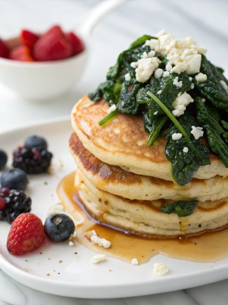 Pancakes épinards feta