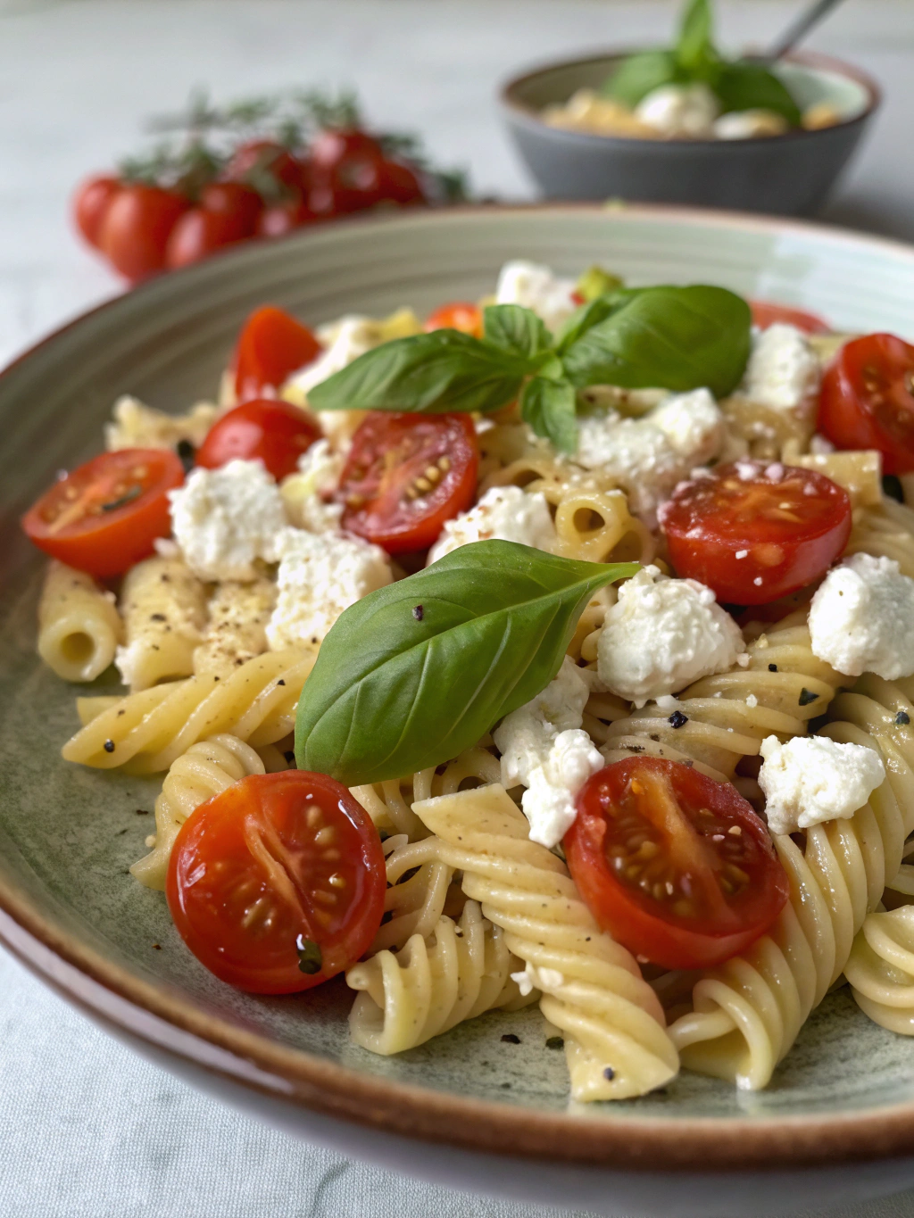 Pasta feta-tomates cerises