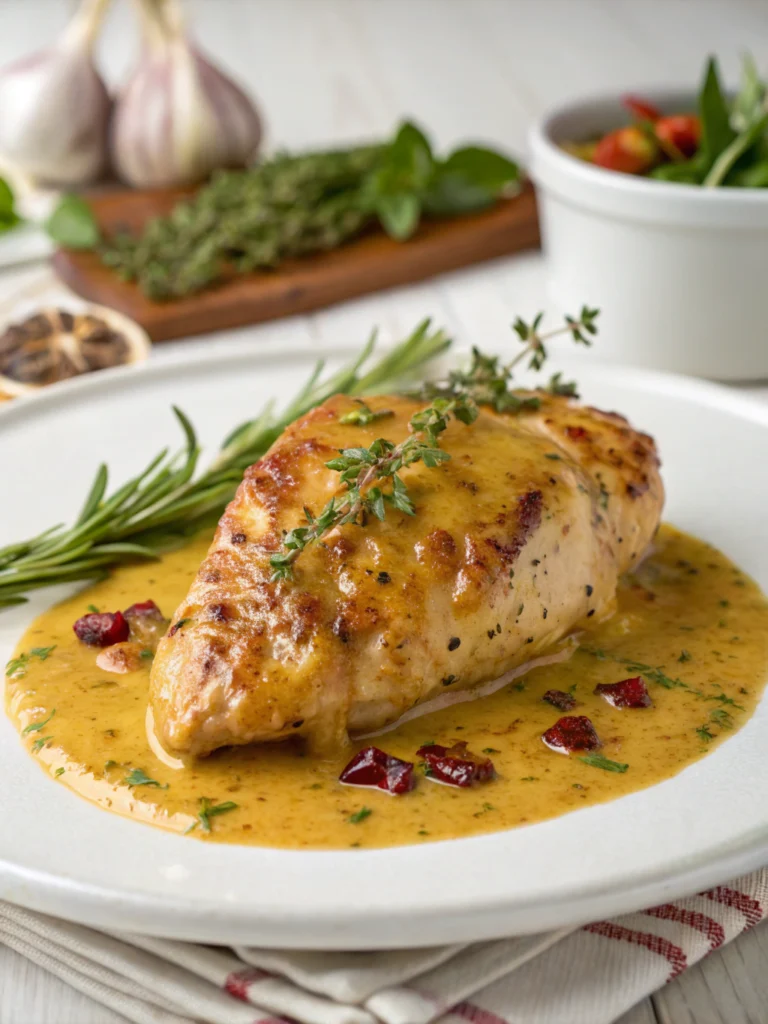 Poulet à la moutarde