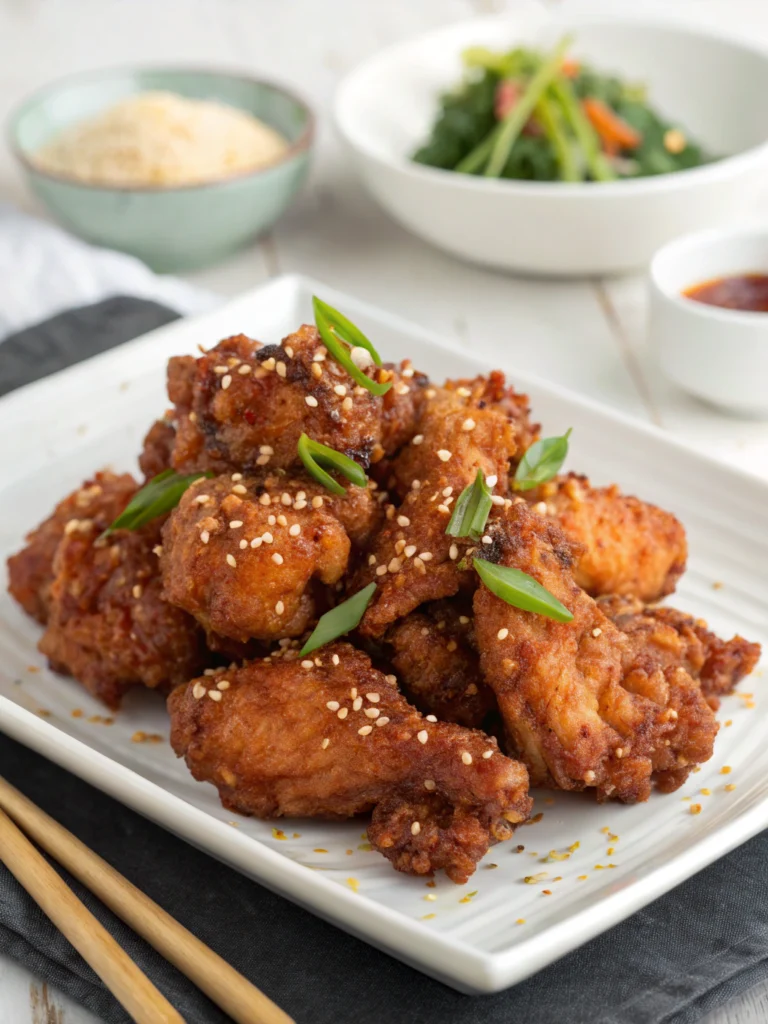 Poulet frit coréen (Dakgangjeong)