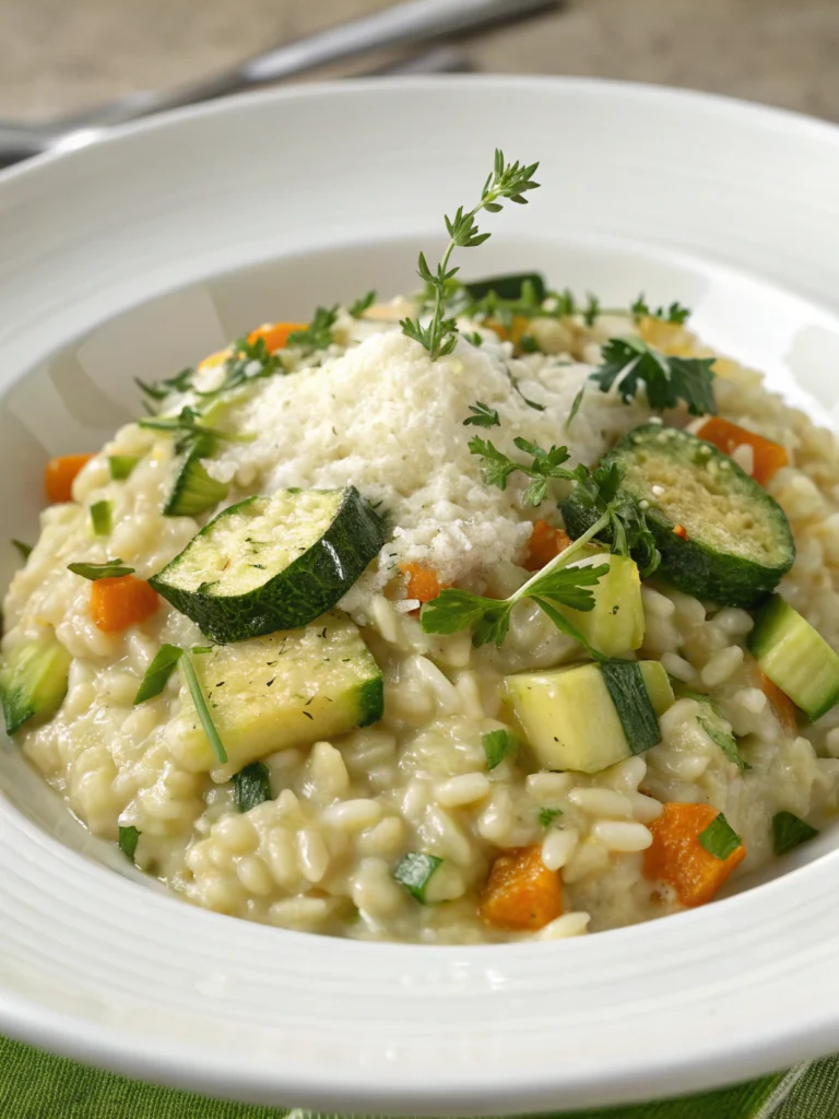 Risotto aux courgettes légères