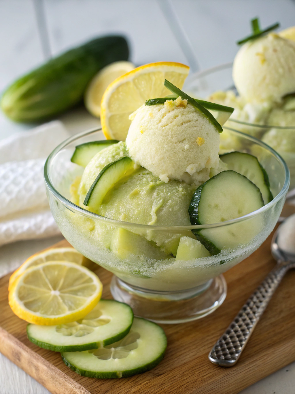 Sorbet concombre-citron