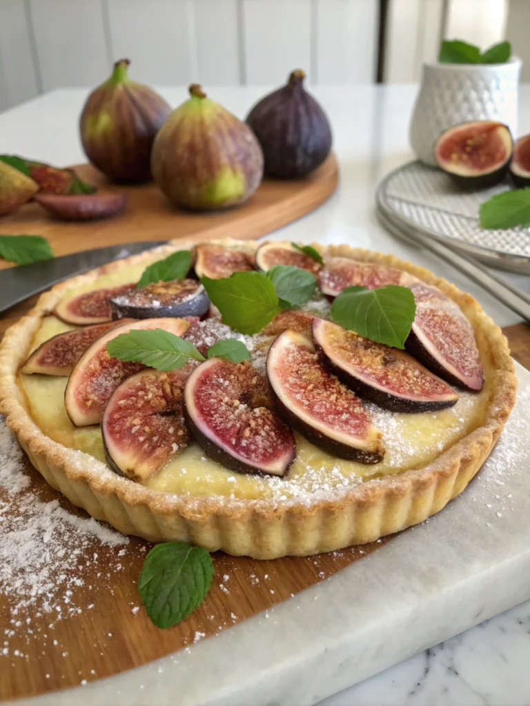Tarte aux figues fraîches