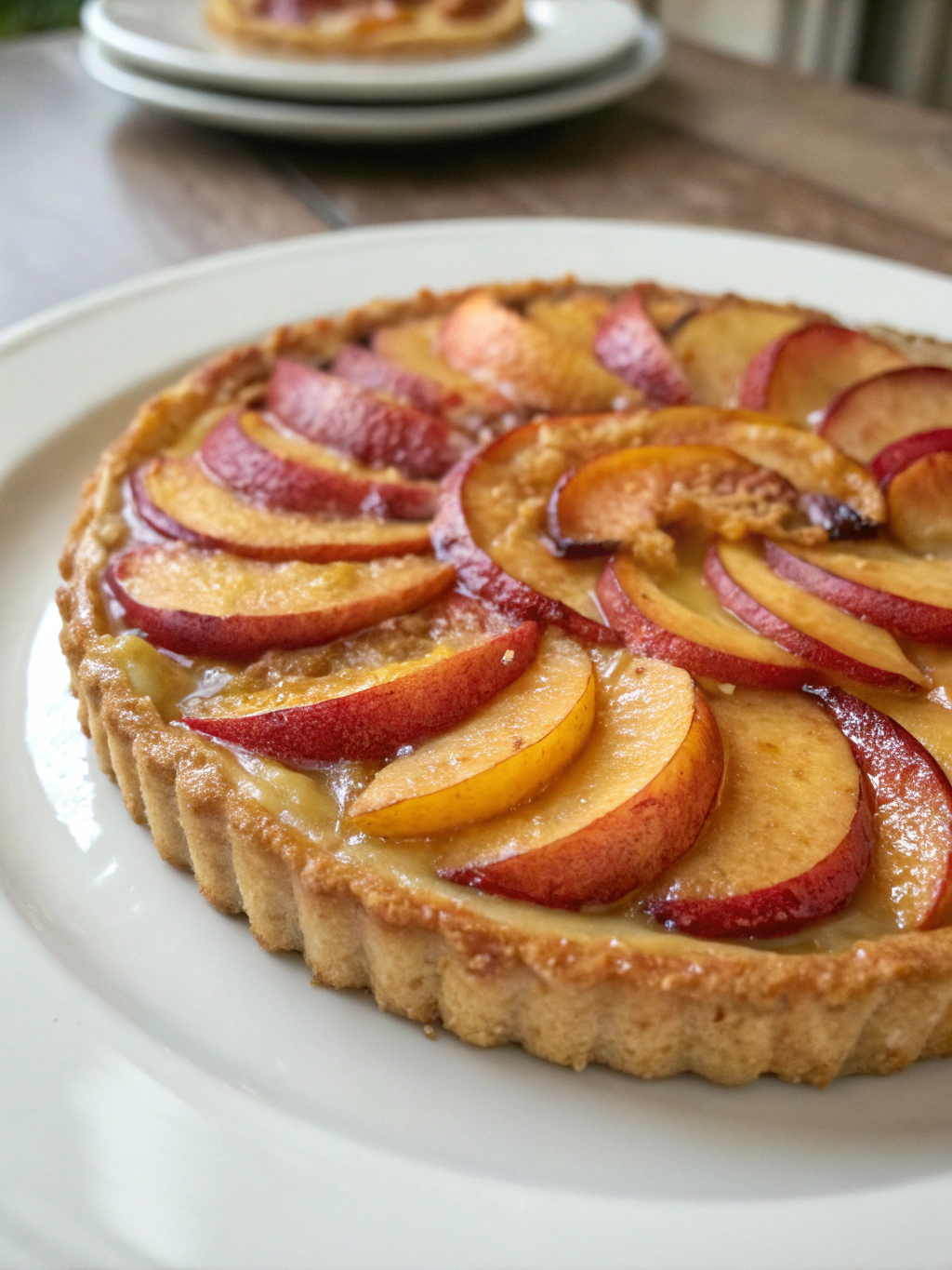 Tarte fine aux nectarines