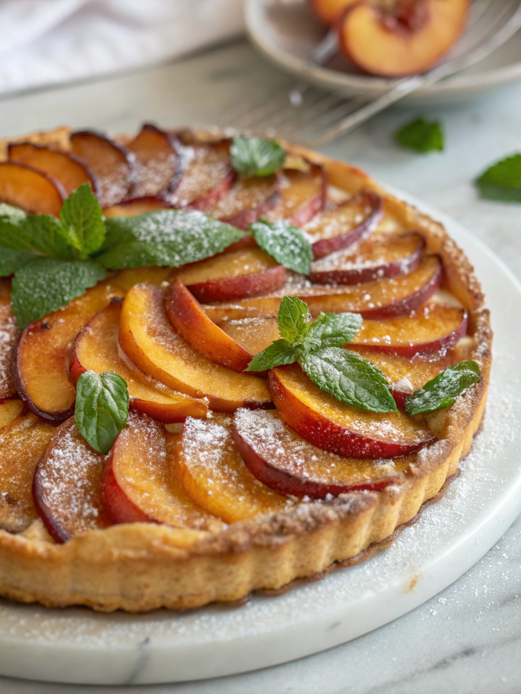 Tarte tatin revisitée aux nectarines