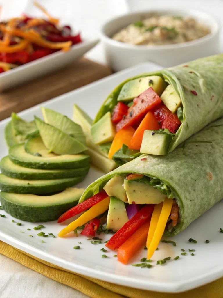 Wrap thon avocat et crudités