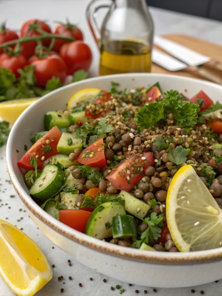 salade de lentilles libanaise