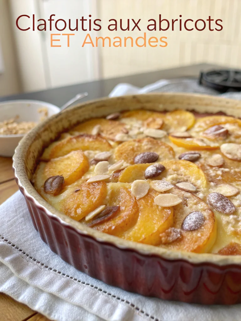 Clafoutis aux abricots et amandes