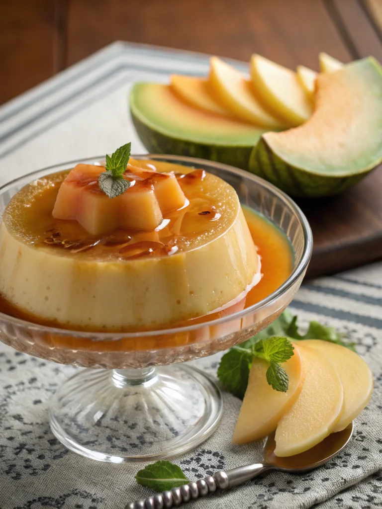 Flan de melon