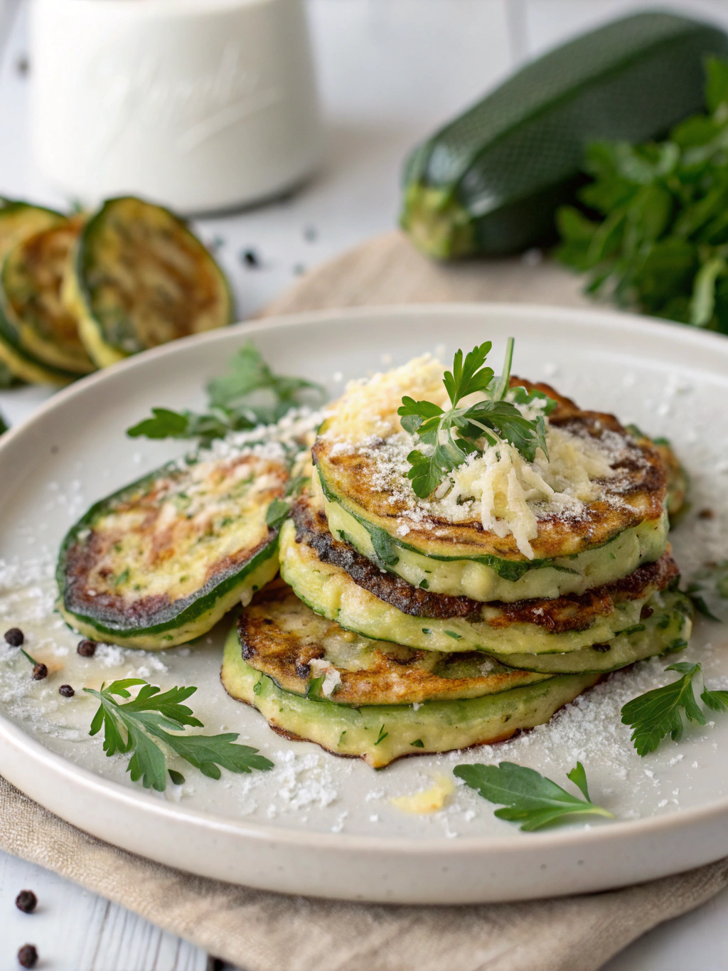Galettes de courgettes au parmesan
