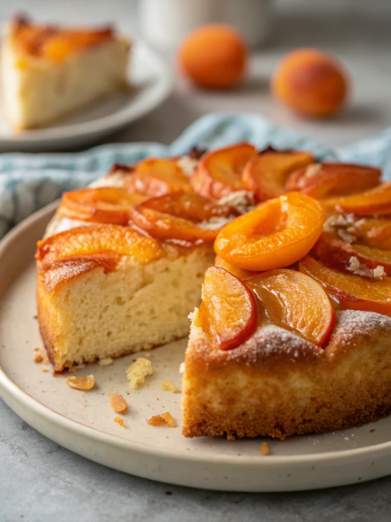 Gâteau moelleux aux abricots