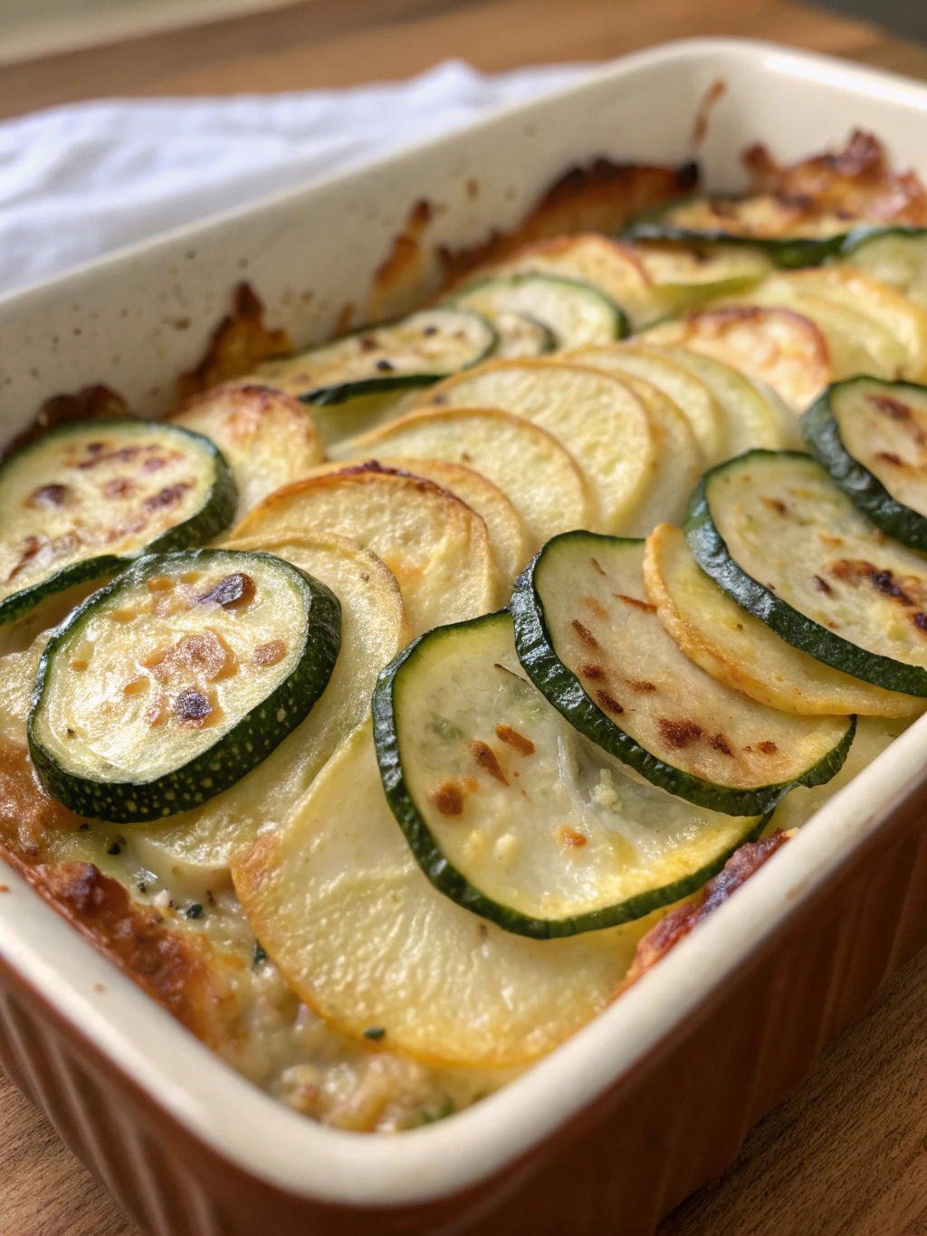Gratin de pommes de terre et courgettes