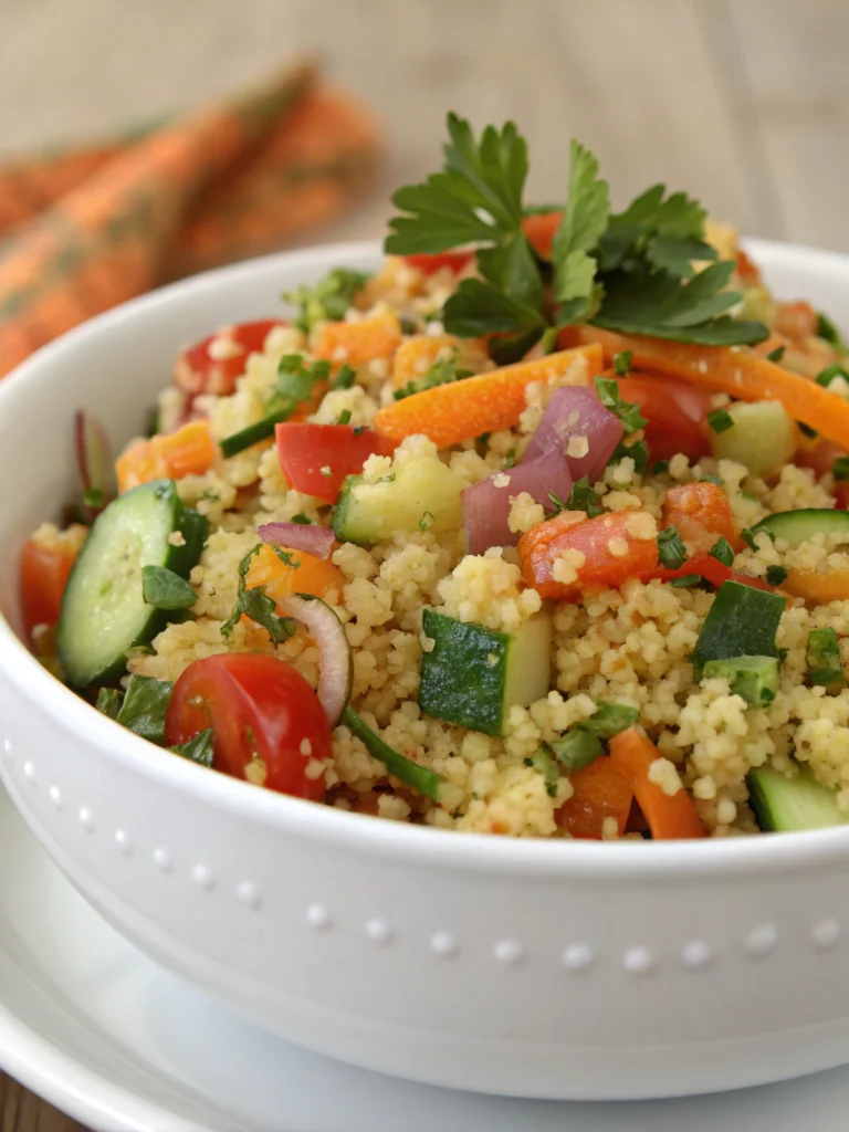 Salade de boulgour aux légumes croquants