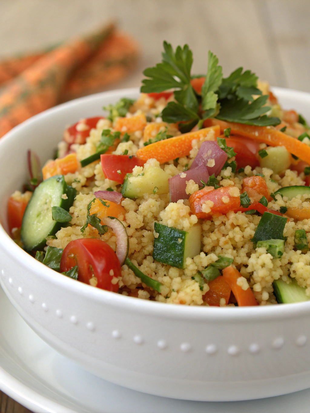 Salade de boulgour aux légumes croquants