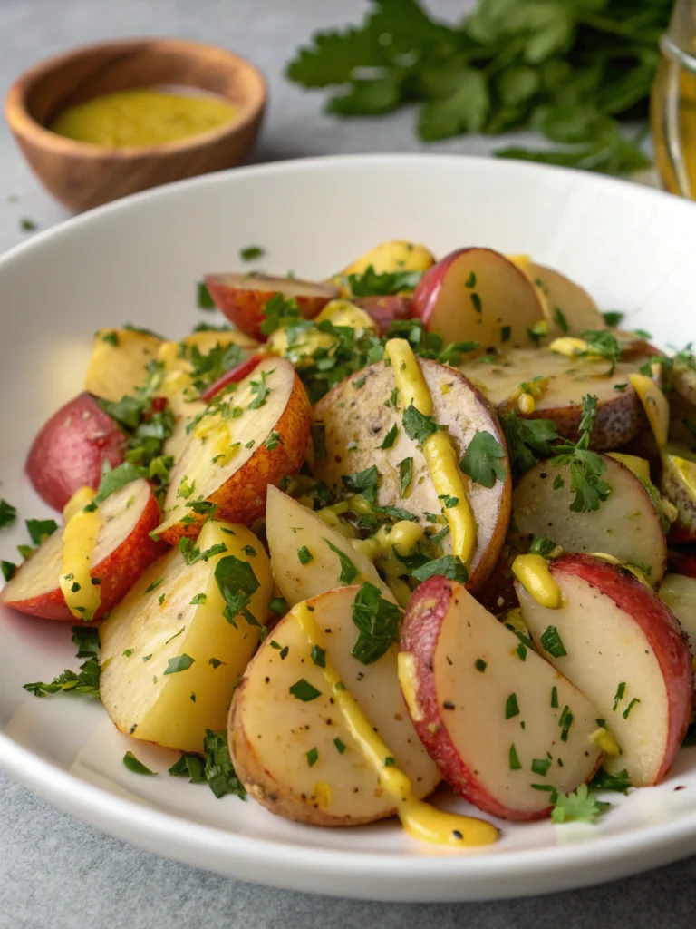 Salade de pommes de terre à la moutarde