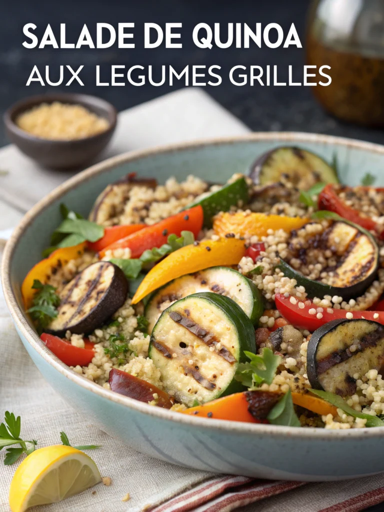 Salade de quinoa aux légumes grillés