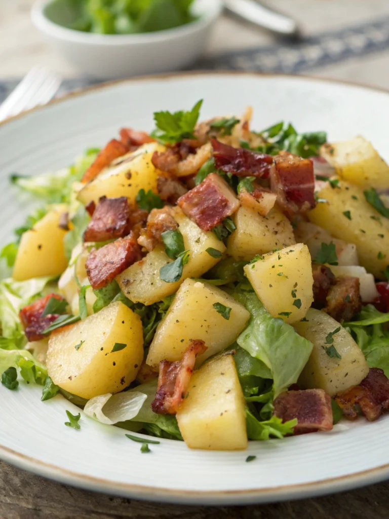 Salade pommes de terre et lardons