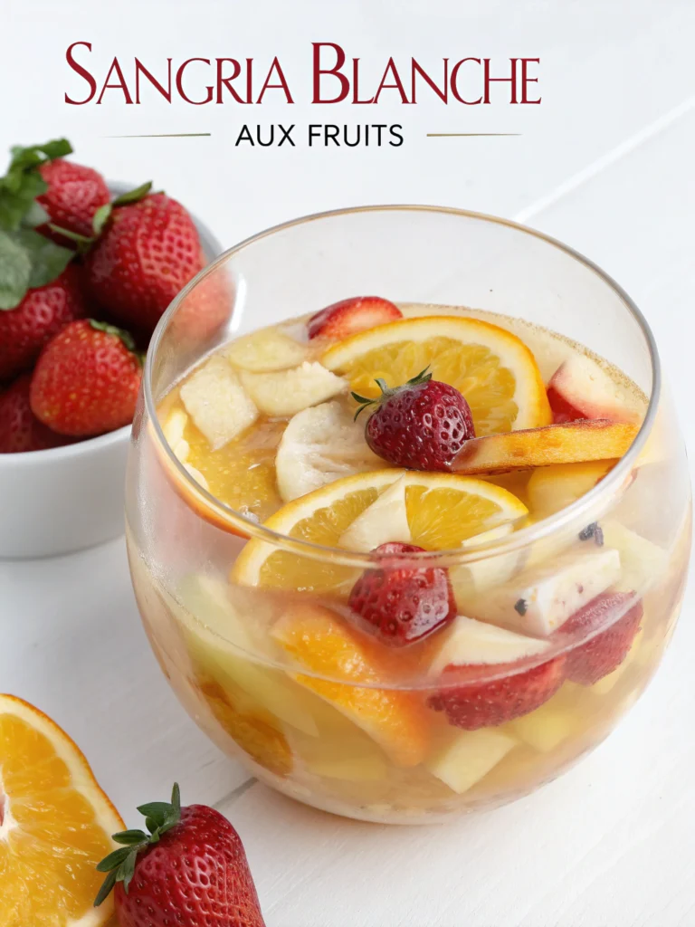 Sangria blanche aux fruits