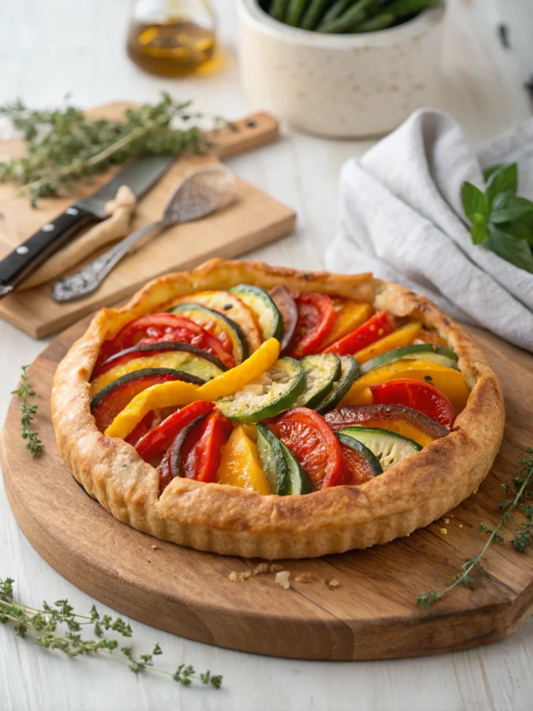 Tarte rustique aux légumes du soleil