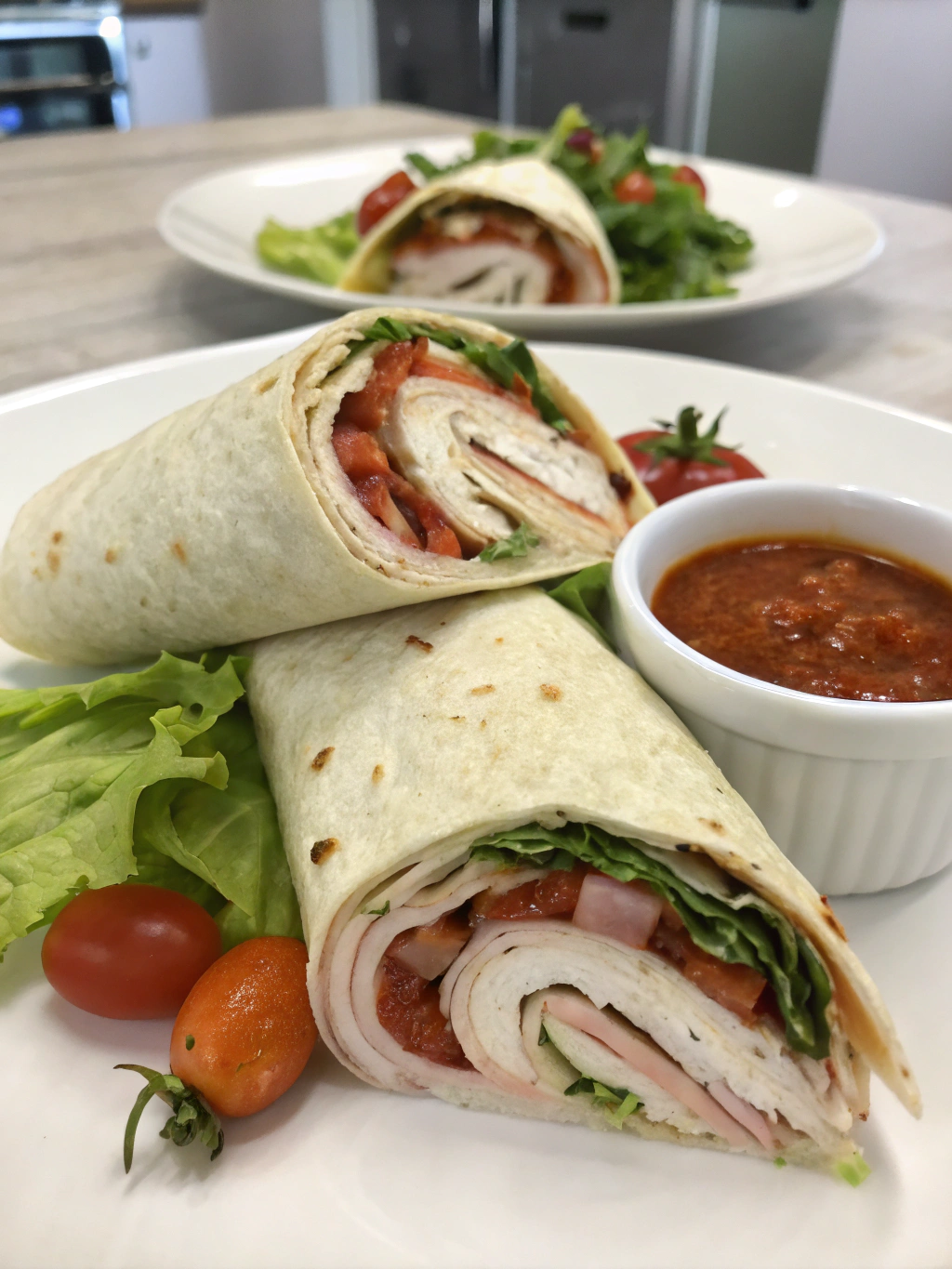 Wraps au thon et fromage frais
