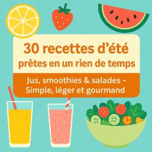 30 Recettes Fraîches et Rapides pour l’Été – Jus, Smoothies & Salades | E-book Téléchargeable
