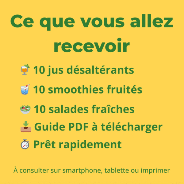 30 Recettes Fraîches et Rapides pour l’Été – Jus, Smoothies & Salades | E-book Téléchargeable – Image 2