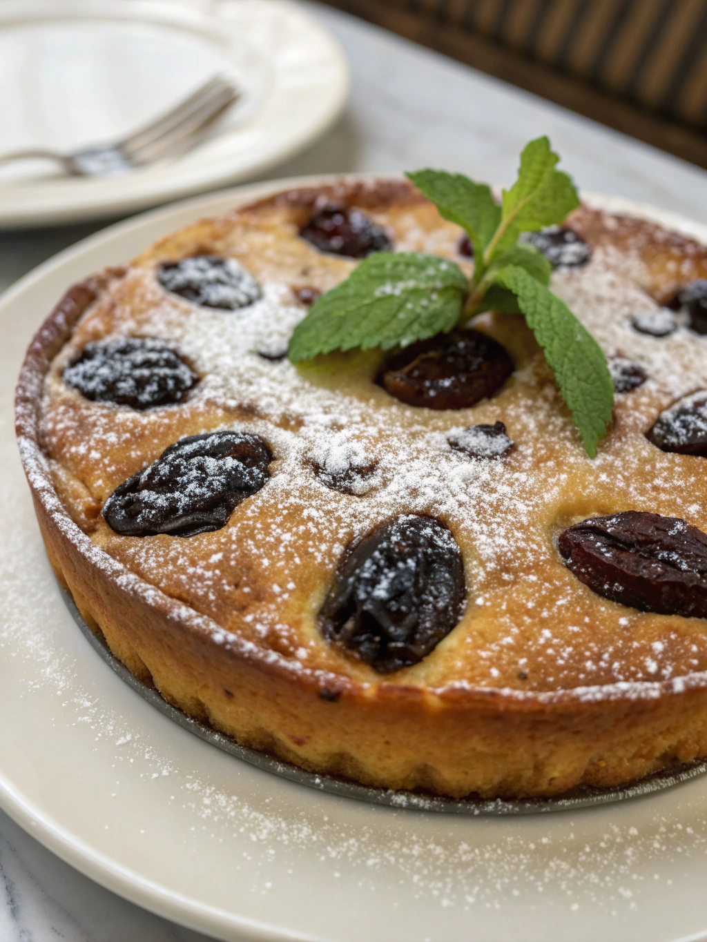 Clafoutis aux prunes moelleux
