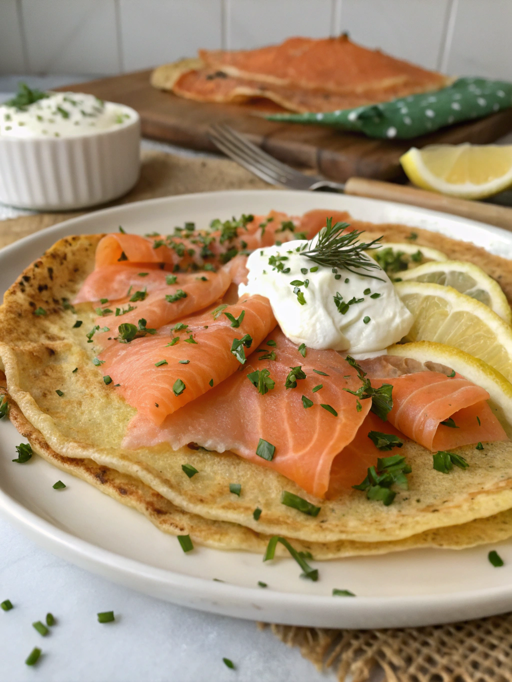 Galette bretonne au saumon