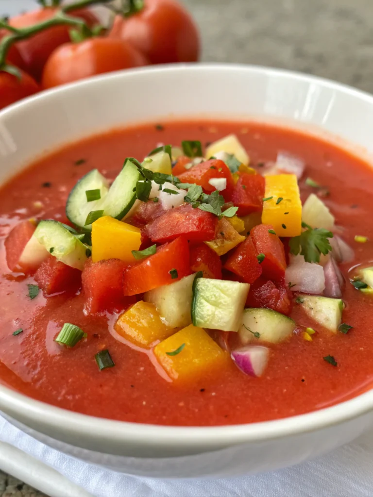 Gaspacho tomates et poivrons