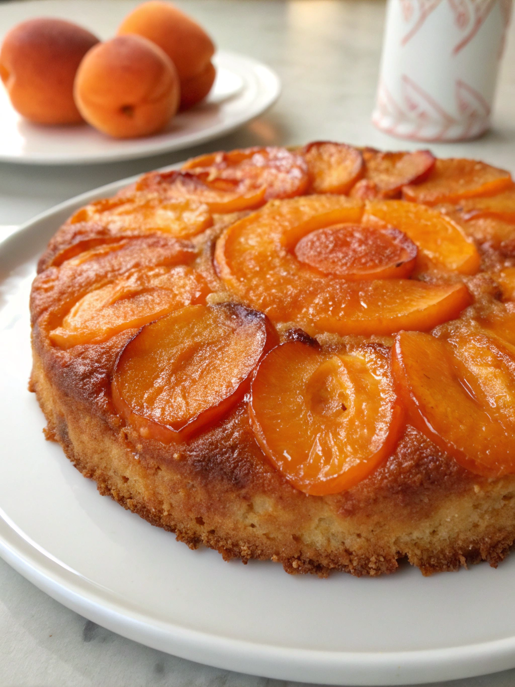 Gâteau renversé aux abricots